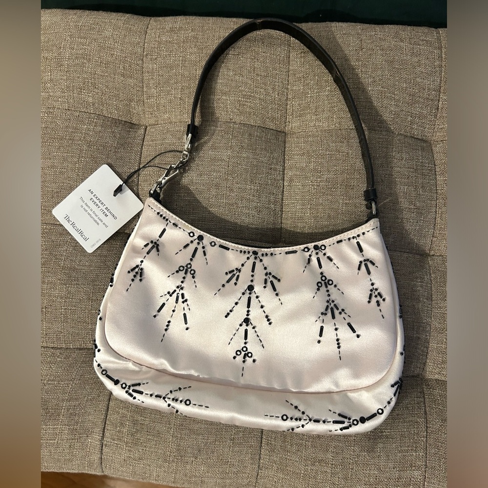 Vintage prada Cleo bag year 1999. In silk